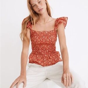 Madewell Lucie Peplum Tank Top